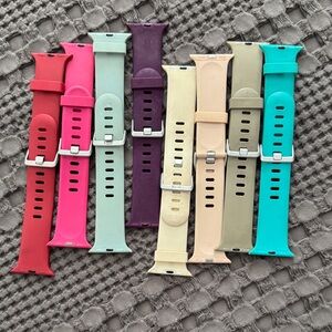 Colorful Silicone Watch Bands Set